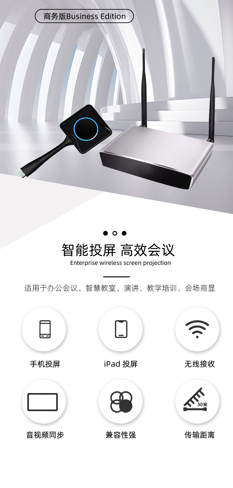 Awind奇機一鍵聯(lián)無線投屏系統(tǒng)